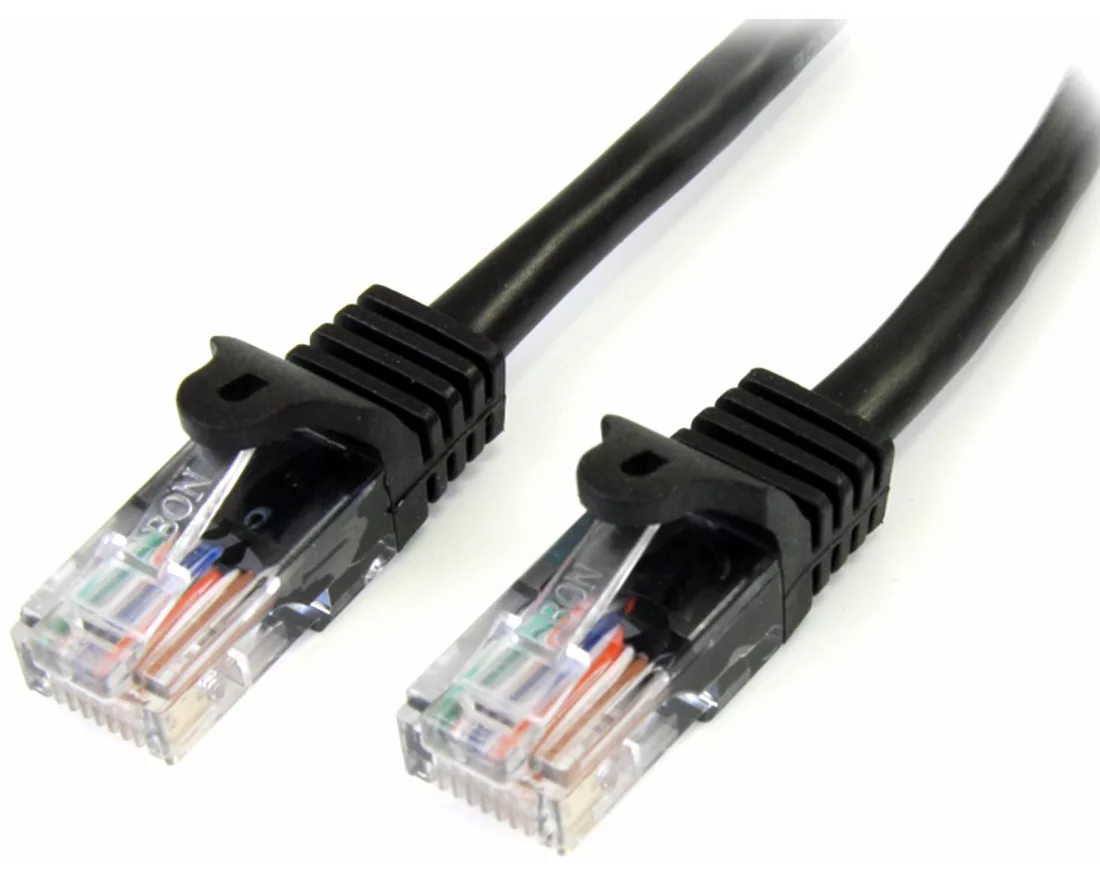 StarTech.com 45PAT2MBK Netzwerkkabel Schwarz 2 m Cat5e U/UTP (UTP)