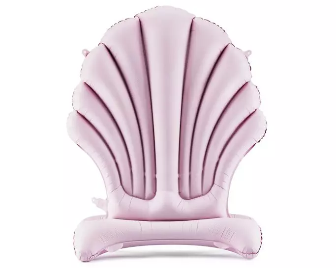 Partydeco Folienballon Muschel, Lila, 47 x 98 cm, 1 Stück