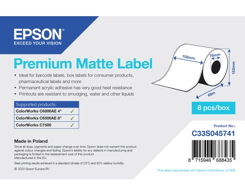 PREMIUM MATTE LABEL CONTINUOUS