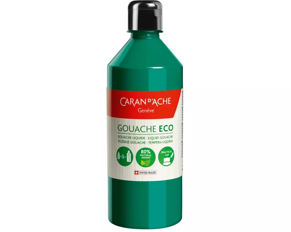 Caran d'Ache Wasserfarbe Gouache ECO 500 ml, Smaragdgrün