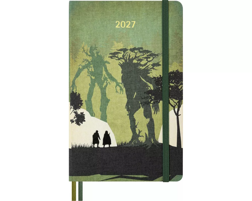 Moleskine 12 Monate Der Herr der Ringe Tageskalender 2027, L/A5, 1 Tag = 1 Seite, fester Einband