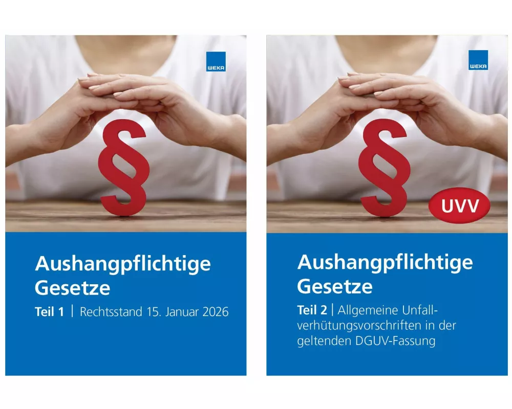 Aushangpflichtige Gesetze 2026