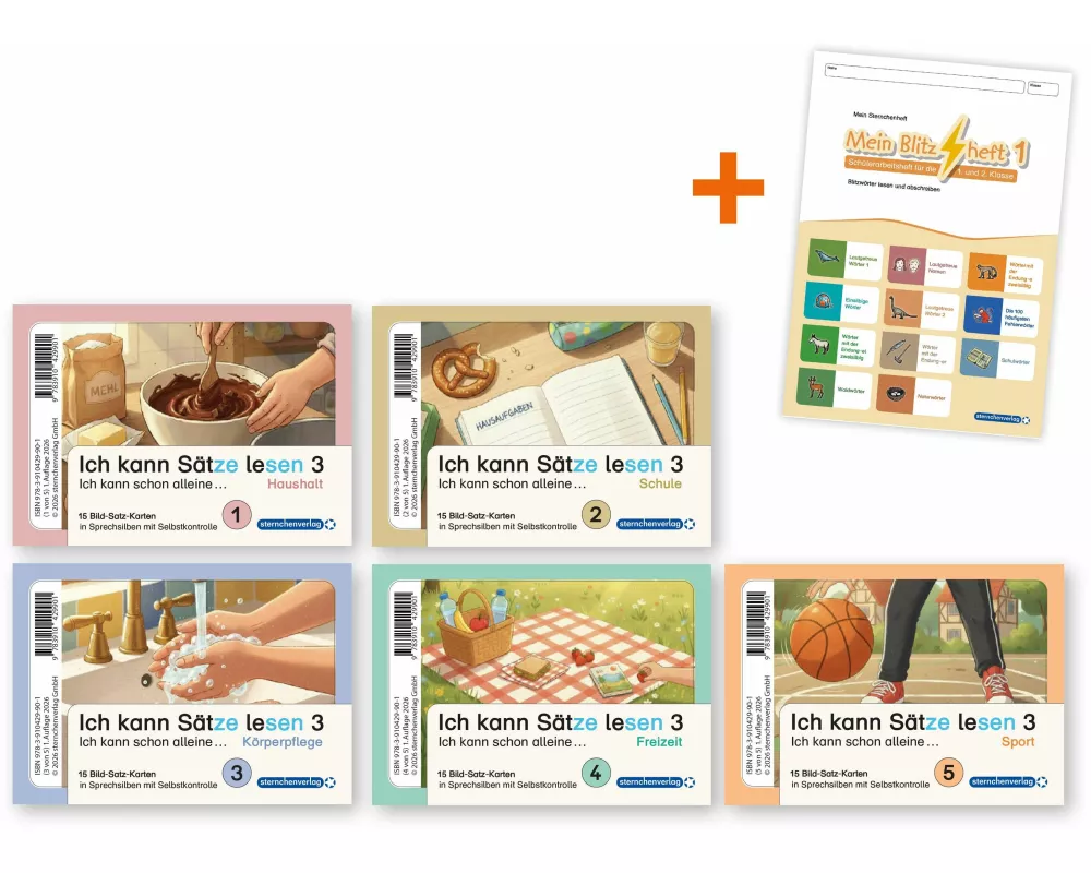 Ich kann Sätze lesen Teil 3 in Sprechsilben- Ich schreibe schon alleine