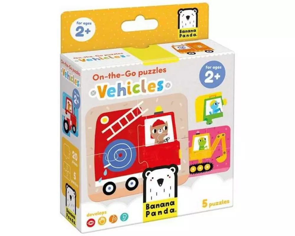 Banana Panda Puzzle On-the-Go Fahrzeuge Pappe 20 Teile