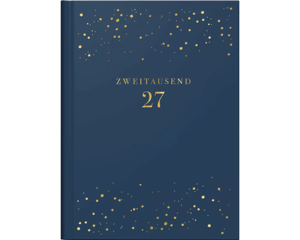 rido/idé 7013603027 Taschenkalender Premium Young Line Mini 2027 "Starry Night" A6, Kunstleder