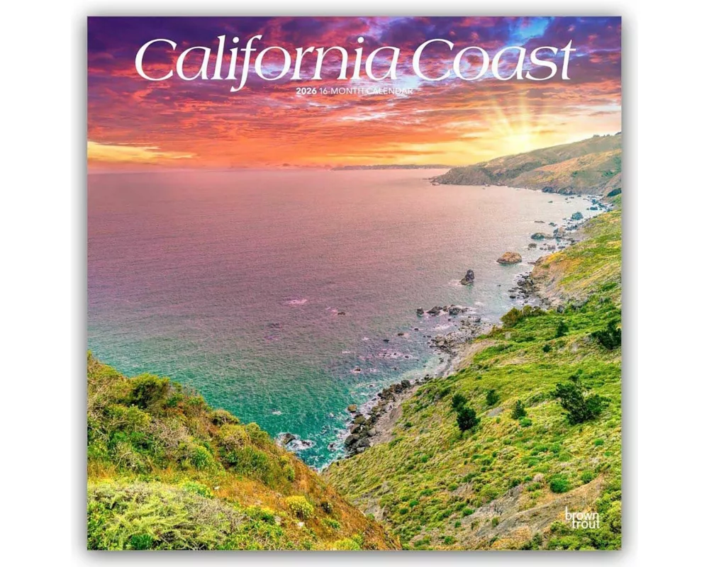 California Coast - Kalifornische Küste 2026 - 16-Monatskalender