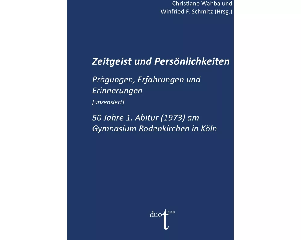 Zeitgeist und Persönlichkeiten