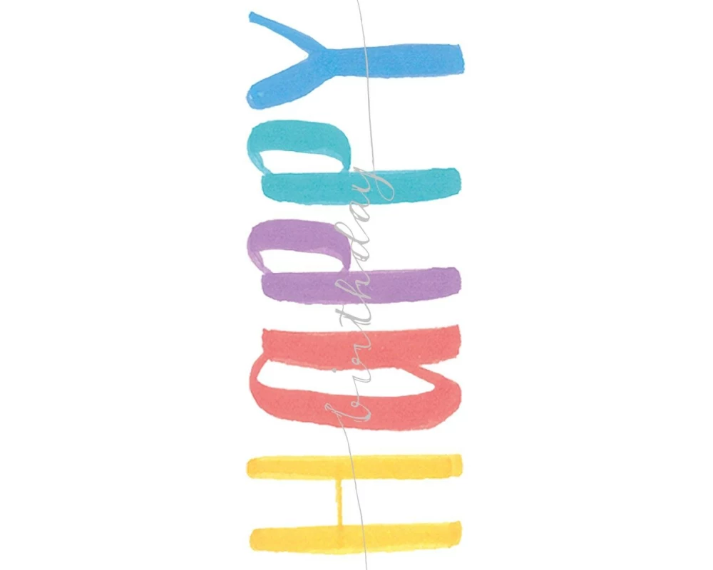 ABC Glückwunschkarte Geburtstag 12.5 x 17.6 cm