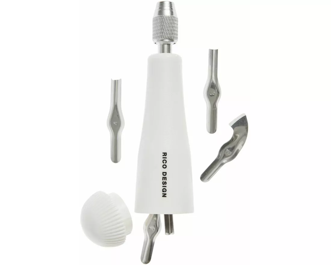 Linolschneidewerkzeug, Inhalt: 1 Handgriff, 5 Messer