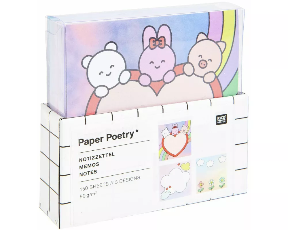 Notizzettel-Box Chingu FSC MIX, 150 Blatt, 9x9 cm