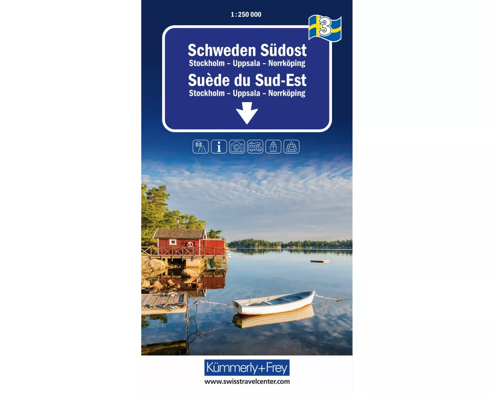 Kümmerly+Frey Regional-Strassenkarte 3 Schweden Südost 1:250.000