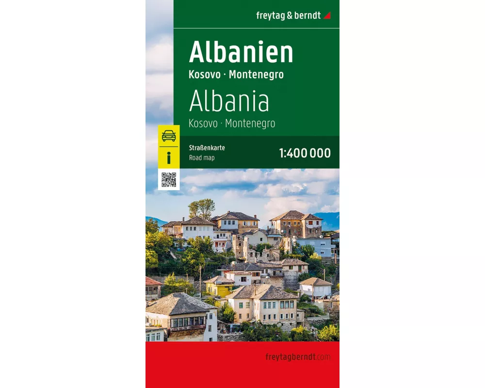 freytag & berndt Straßenkarte Albanien, Kosovo - Montenegro 1:400.000