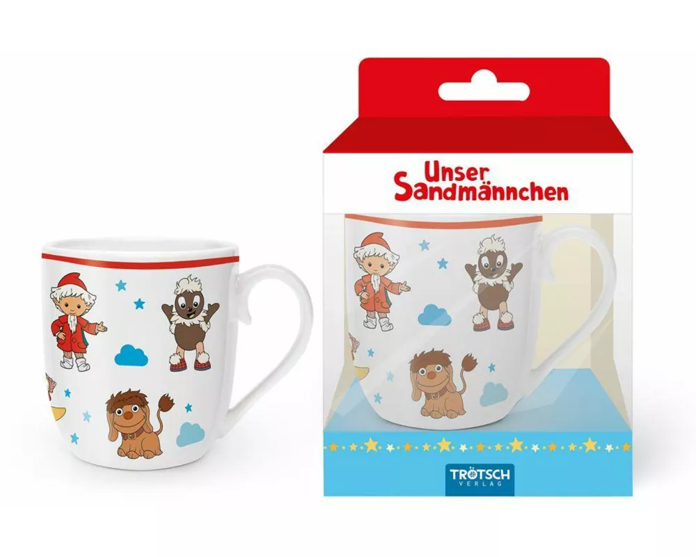 TRÖTSCH - Unser Sandmännchen Kindertasse Geschenktasse aus Porzellan Sandmännchen und Freunde
