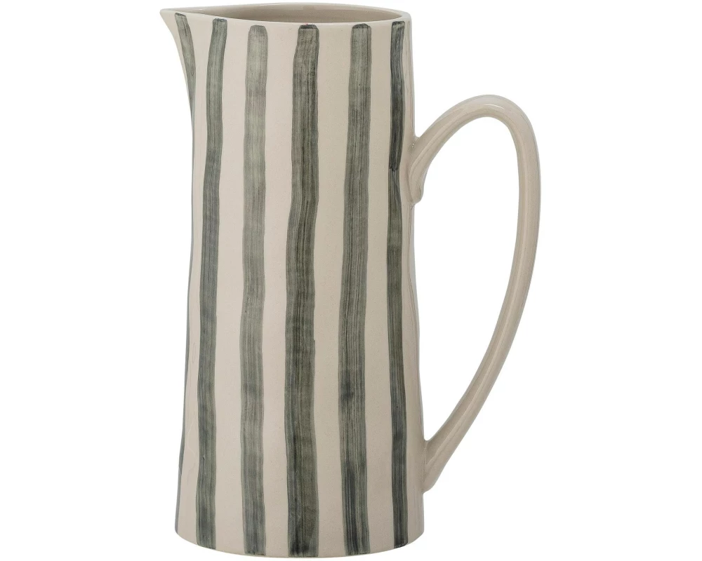 Bloomingville Krug Begonia 1.3 l, Steingut, Grün