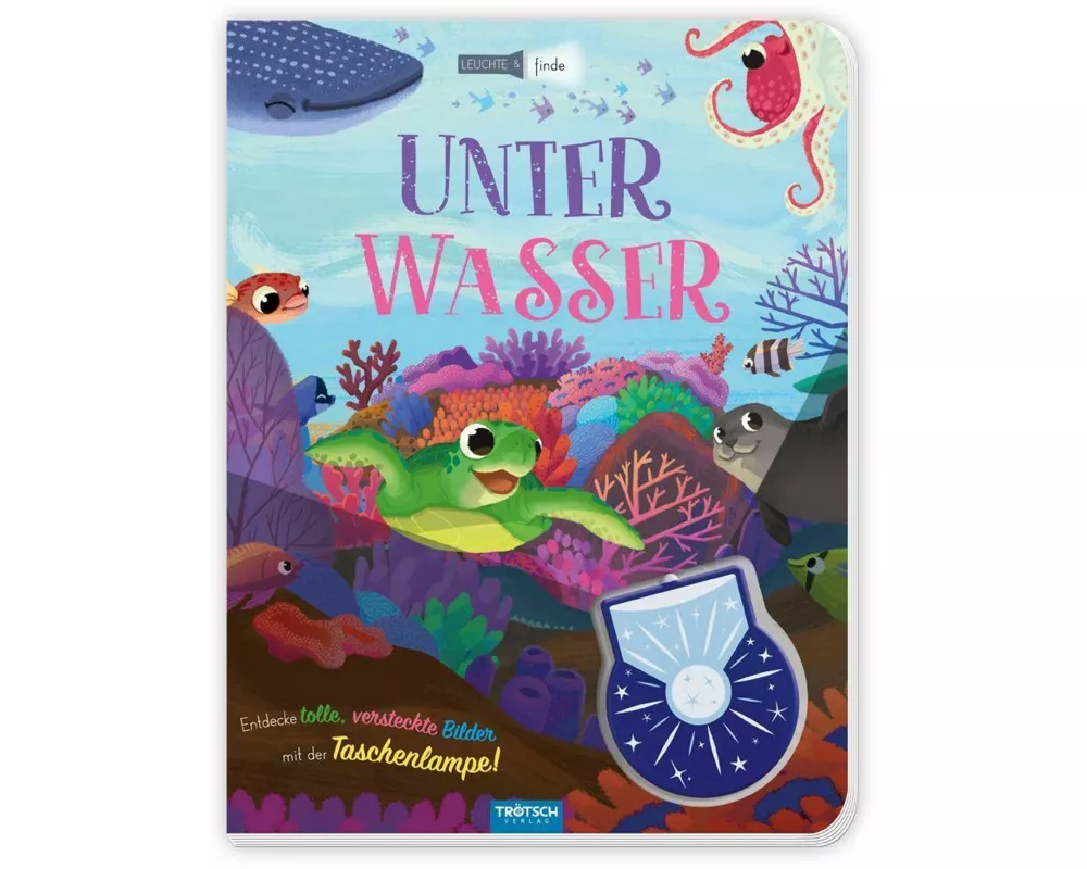 TRÖTSCH - Taschenlampenbuch Leuchte und finde Unter Wasser| Ab 3 Jahren