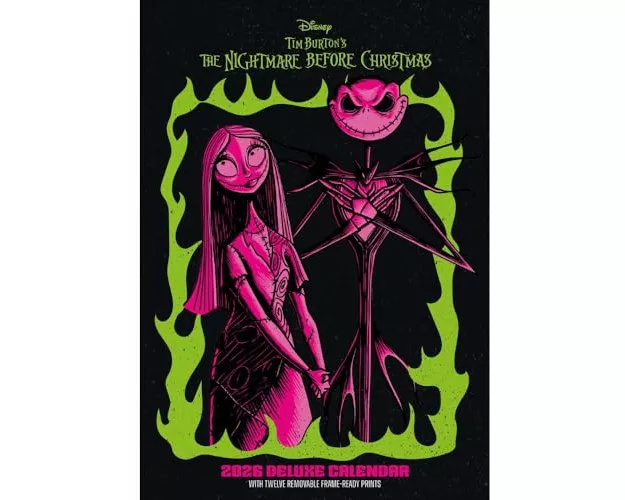 The Nightmare Before Christmas 2026 A3 Deluxe Calendar
