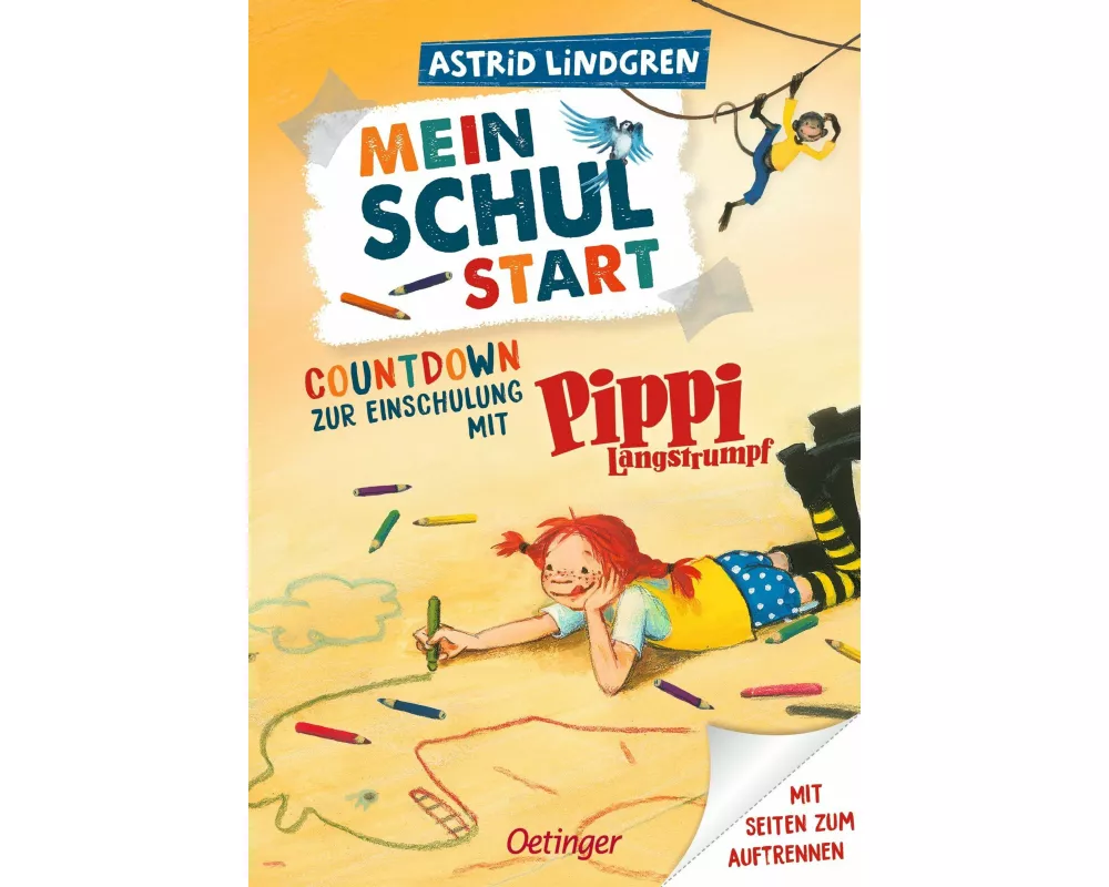 Mein Schulstart. Countdown zur Einschulung mit Pippi Langstrumpf