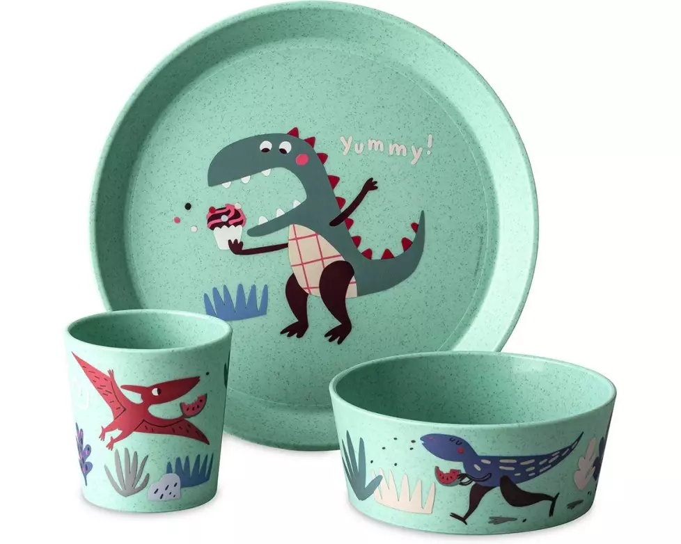 Koziol Kindergeschirrset CONNECT REX sage green