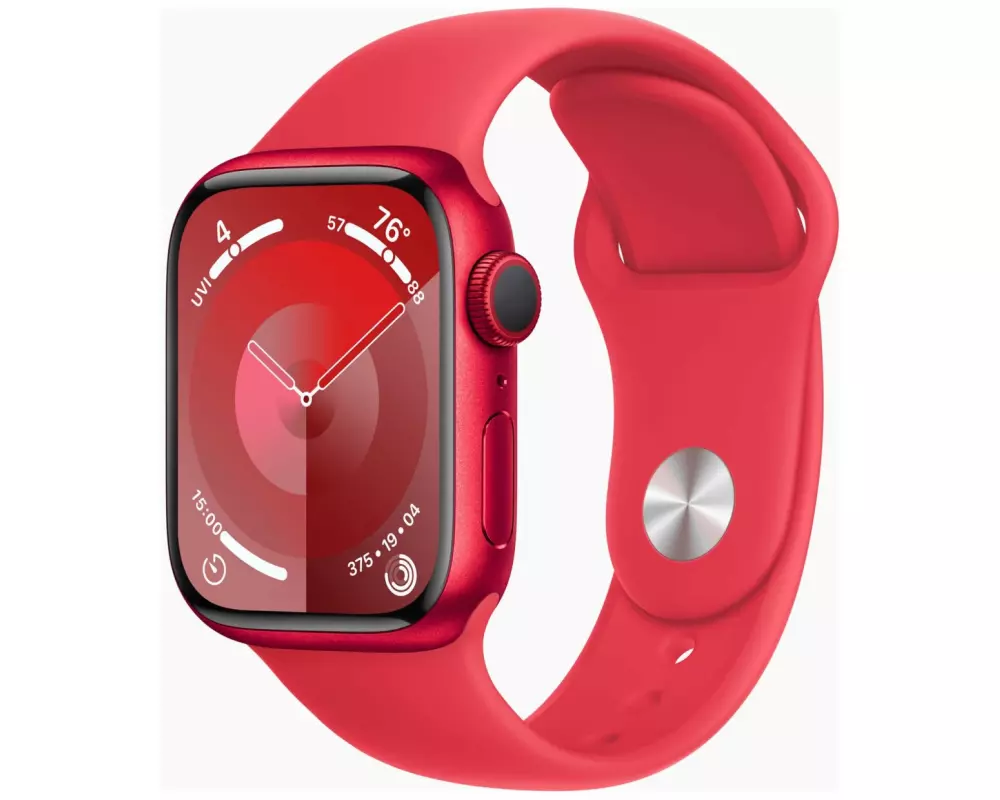 Apple Watch Series 9 GPS 41mm PRODUCT RED Aluminium Case with PRODUCT RED Sport Band - S/M