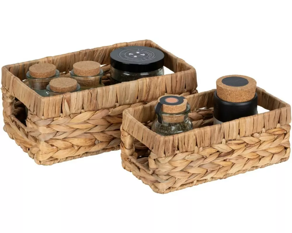 Wenko Aufbewahrungskorb Cynthia, 2er-Set Nature