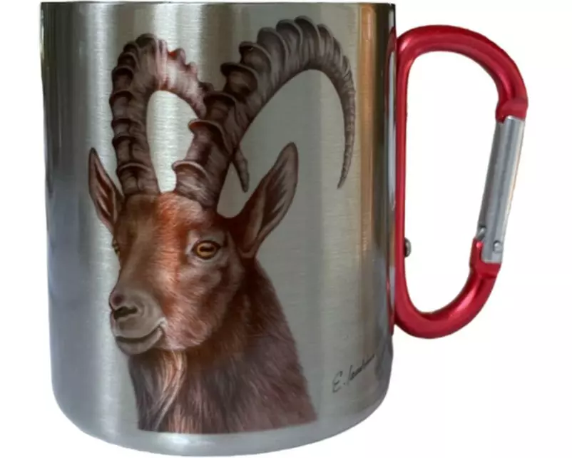 creanorm Edelstahl-Tasse Steinbock 330ml