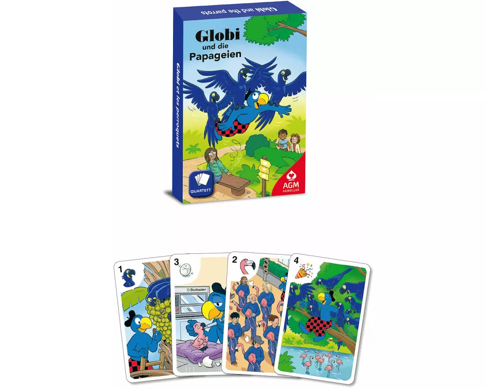 Globi Quartett Papageien