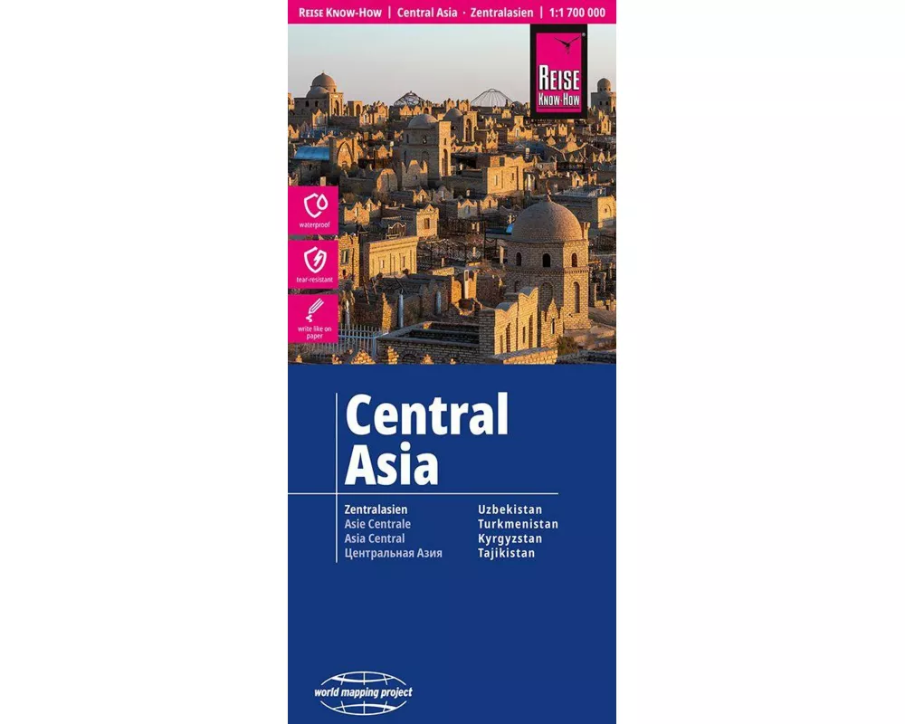 Reise Know-How Landkarte Zentralasien / Central Asia (1:1.700.000)