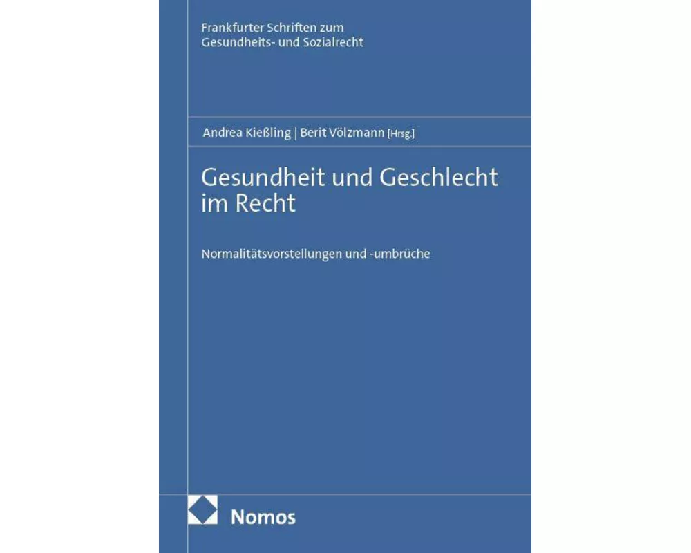 Gesundheit und Geschlecht im Recht
