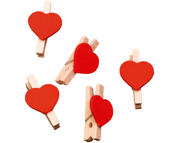 KNORR PRANDELL Herzklammern SB 25x7mm 8001618 Holz 12 Stück