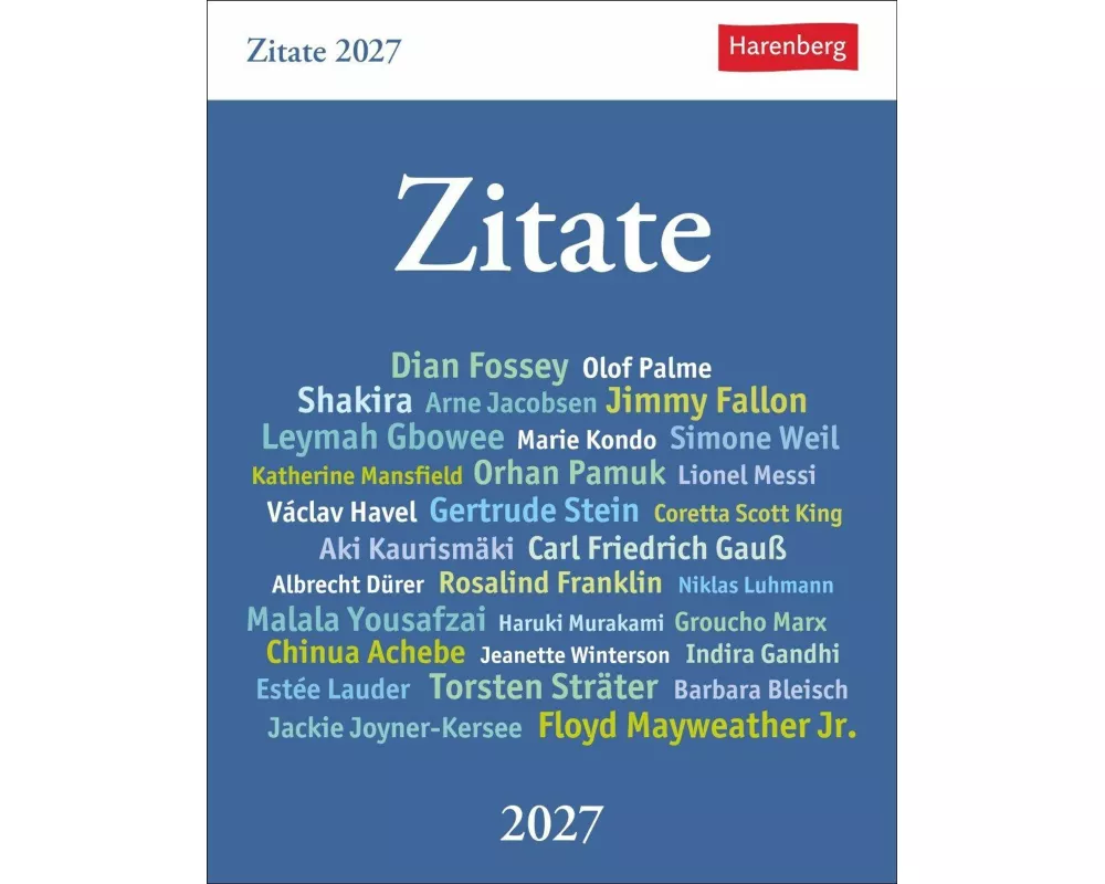 Zitate Tagesabreißkalender 2027