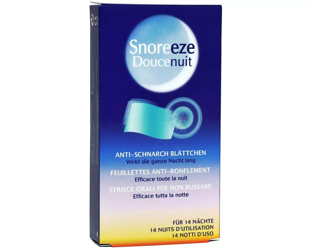 Snoreeze Doucenuit Anti-Schnarch Blättchen 14 Stück