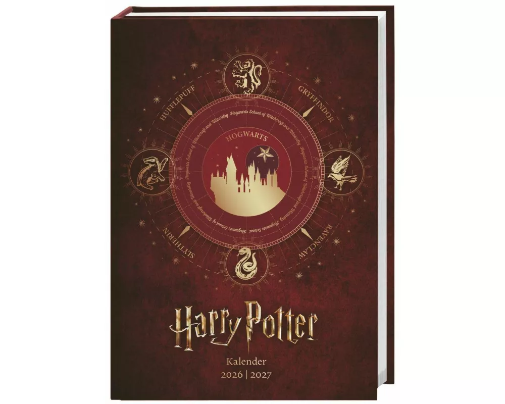 Harry Potter 17-Monats-Kalenderbuch A5 2027 - 17 Monate. Von August 2026 bis Dezember 2027
