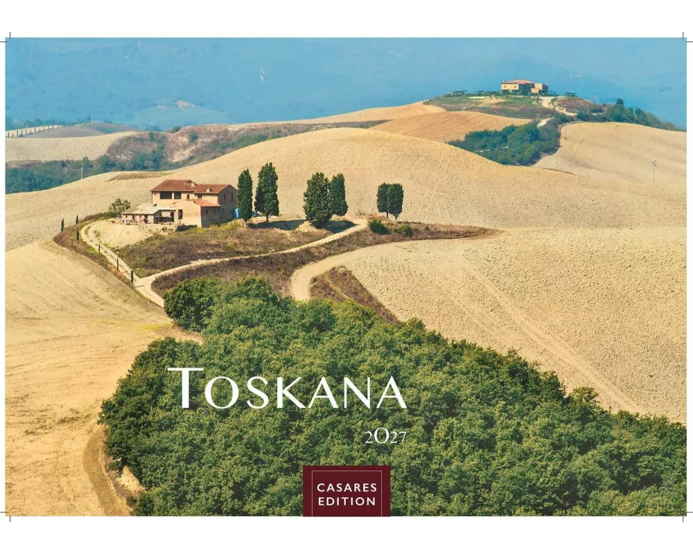 Toskana Kalender 2027 - Wandkalender | Fotokalender Italien 35x50cm - mit malerischen Fotos der Toskana, Italien
