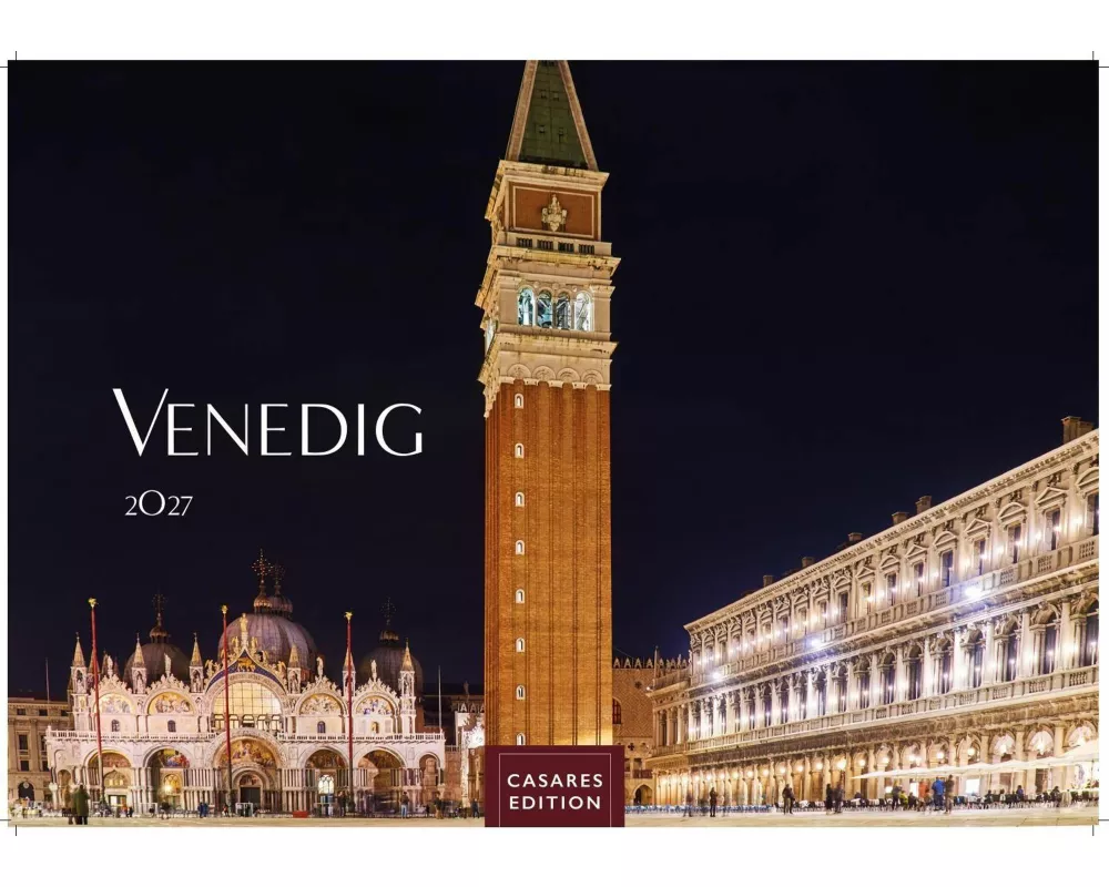 Venedig Kalender 2027 - Wandkalender | Fotokalender Italien 24x35 - mit malerischen Fotos von Venedig , Italien
