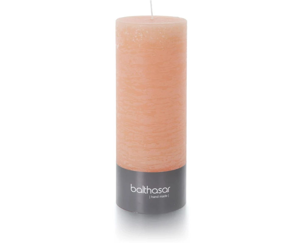 balthasar Zylinderkerze Rustico 18 x 7 cm, Apricot