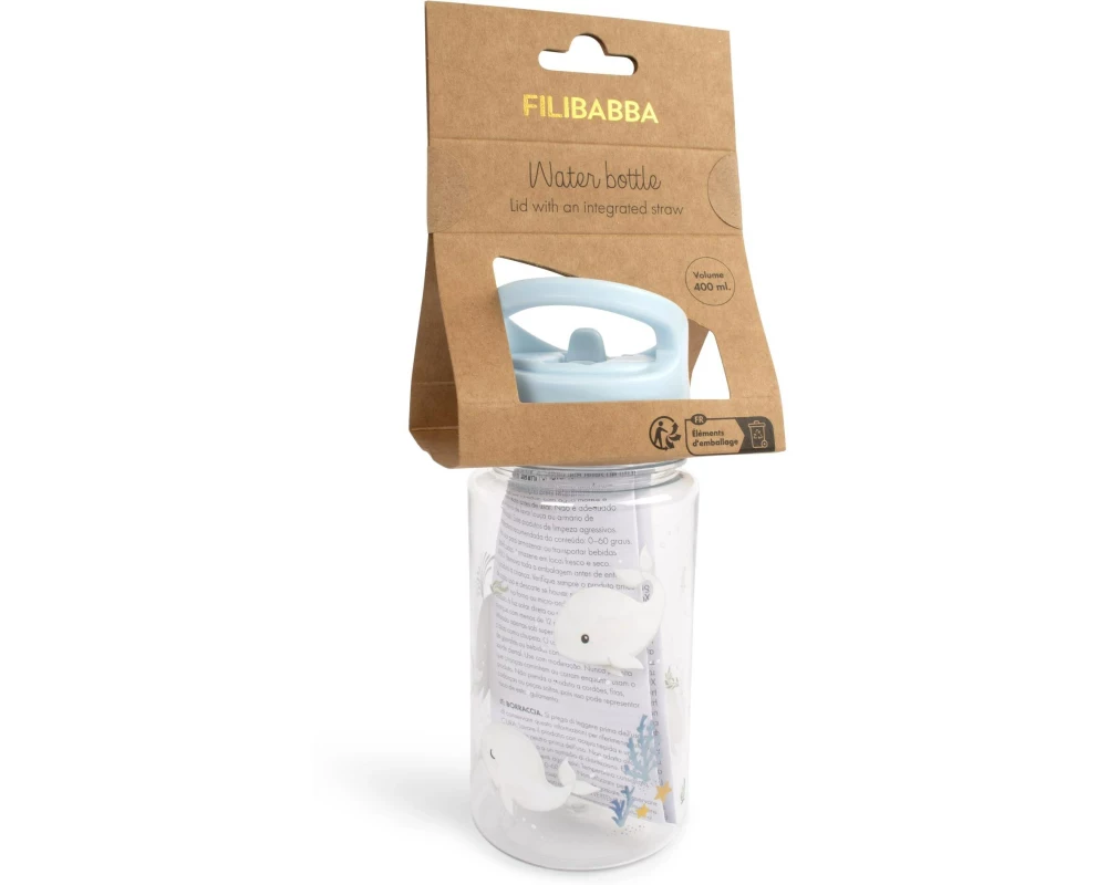Filibabba Trinkflasche Christian's Whale Tales 400 ml