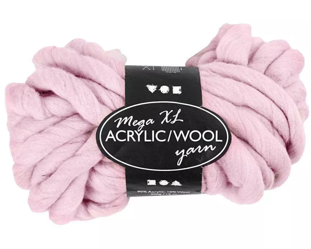 Creativ Company Wolle Acryl XL 15 m Rosa
