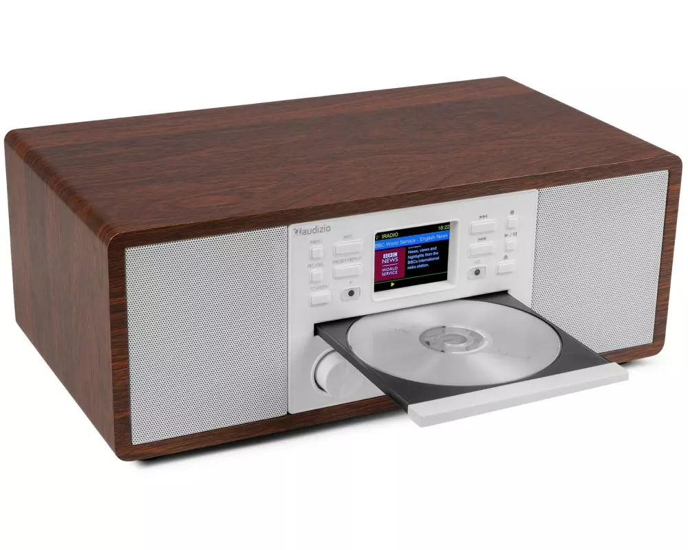 Audizio Avola-WHT DAB+/FM Radio mit BT u. CD, WLAN, Weiss