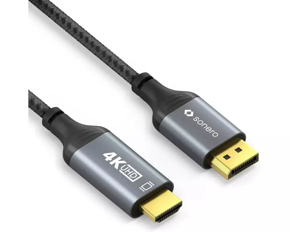 sonero Kabel DisplayPort - HDMI, 1 m