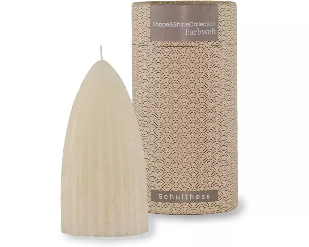 Schulthess Kerzen Duftkerze Shape & Shine, 6.5 x 13 cm, Chamois