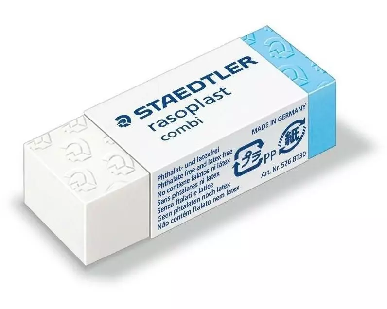 Staedtler Radiergummi Rasoplast 526 BT30 Hellblau/Weiss