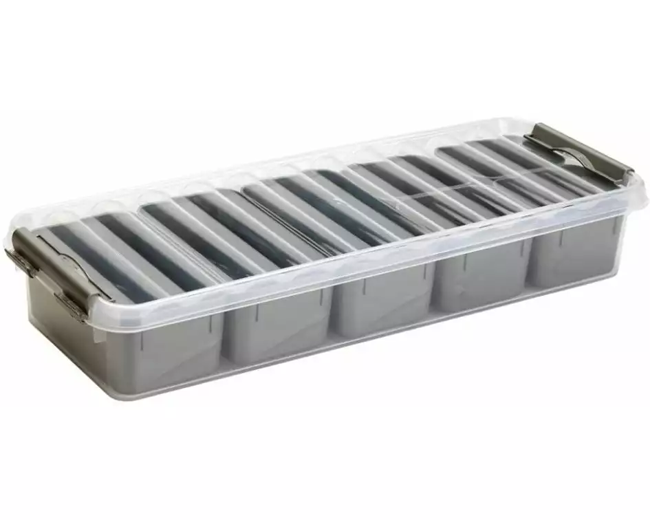 Sigma Home Aufbewahrungsbox Q-Line Grau, Volumen: 3.5 l