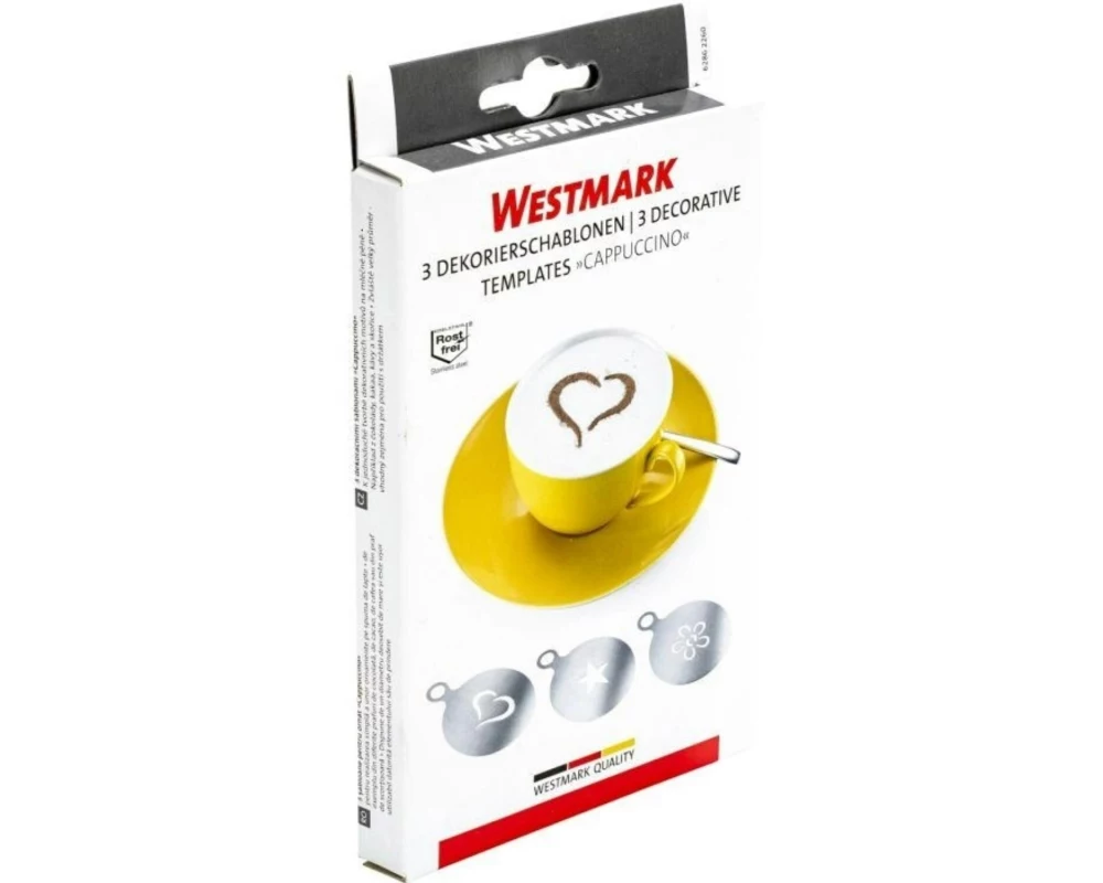 Westmark Dekorierschablonen Cappuccino 3-teilig, Silber