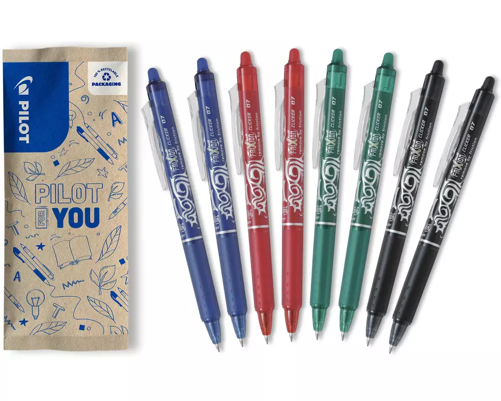 Pilot Frixion Ball Clicker 0.7 Blau/Schwarz/Rot/Grün