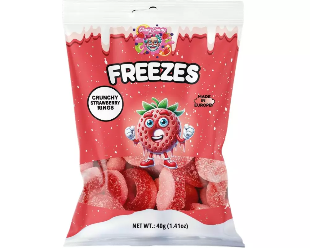 Freezes Gummibonbons Strawberry Rings gefriergetrocknet 40 g