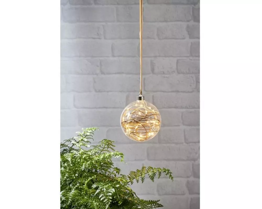 Star Trading Weihnachtskugel Glow, 30 LED, 15 cm, indoor