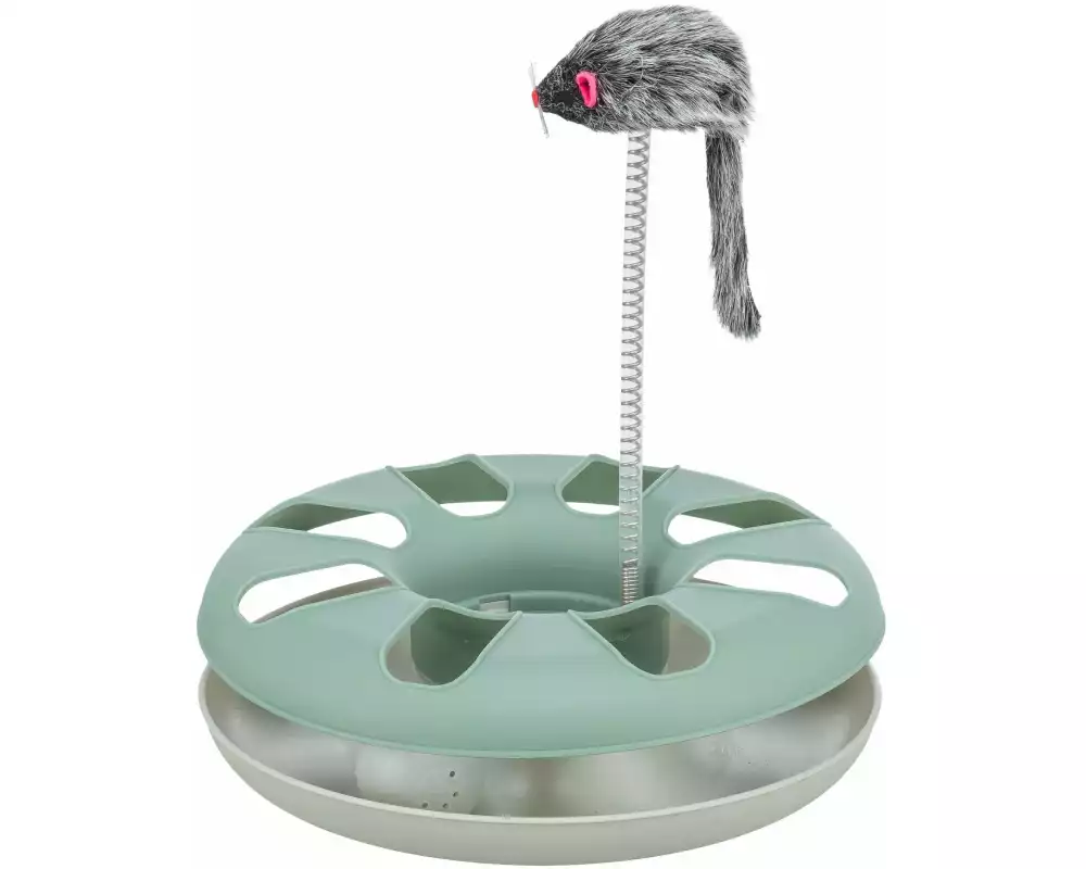 Trixie Katzen-Spielzeug Crazy Circle Plüschmaus