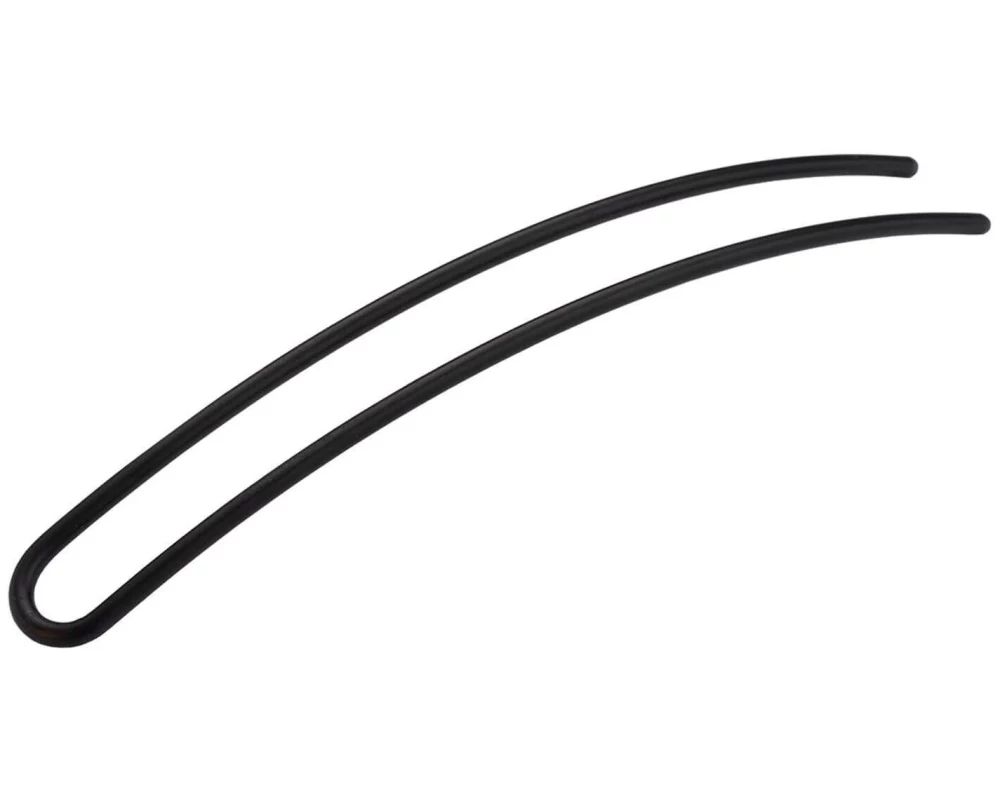 corinne Hairpin Plain Black Haarnadel schlicht schwarz matt 12 cm