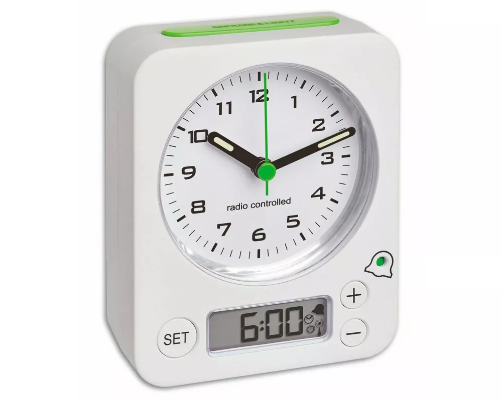 TFA Dostmann Funkwecker Combo Grün/Weiss