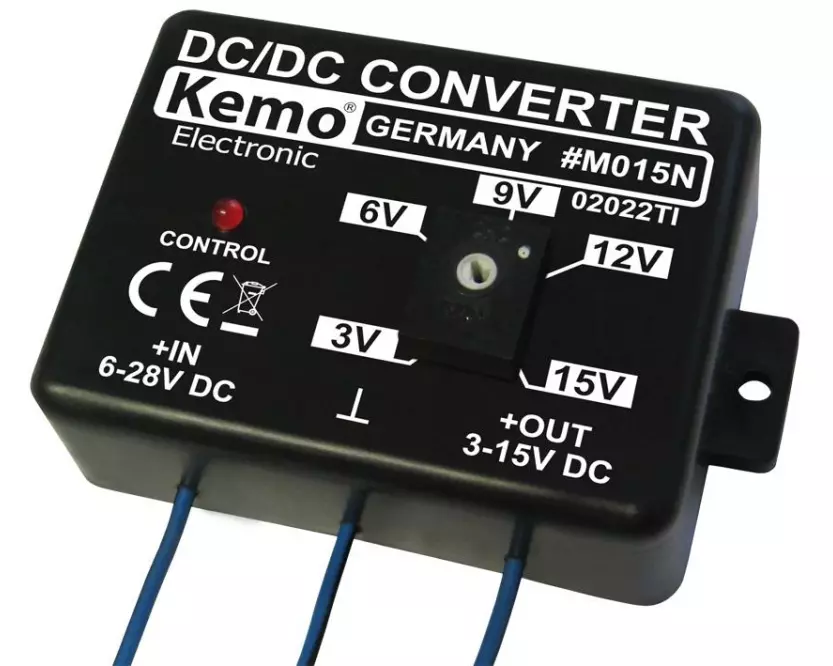 Kemo M015N Spannungswandler justierbar, 6-28 V auf 3-15 V, 1.5 A
